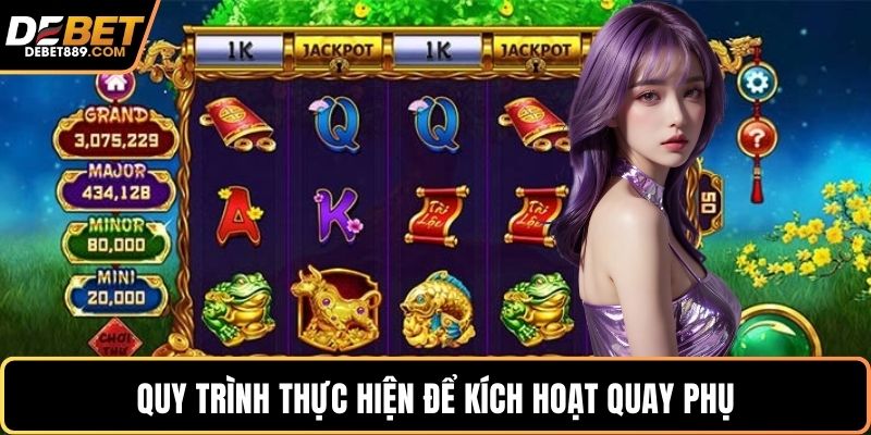 Quy trình thực hiện để kích hoạt quay phụ